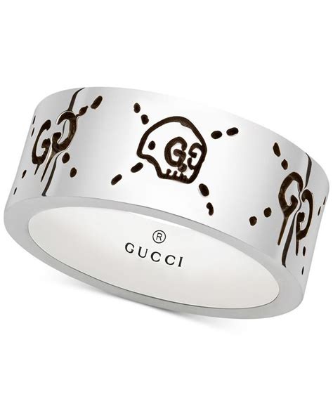 gucci ring ghost mens|gucci ghost ring size 7.